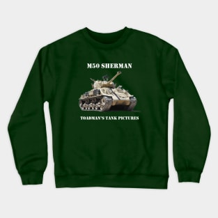 M50 Sherman wht_txt Crewneck Sweatshirt